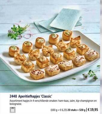 Aperitiefhapjes 'classic'