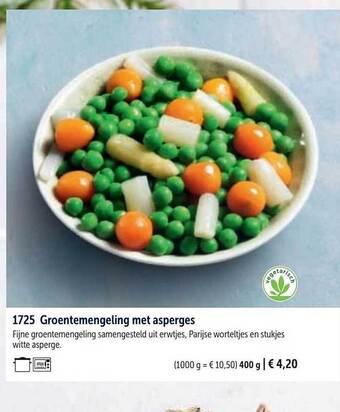 Groentemengeling met asperges