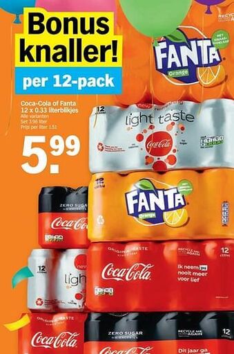 Albert Heijn Coca-cola of fanta aanbieding