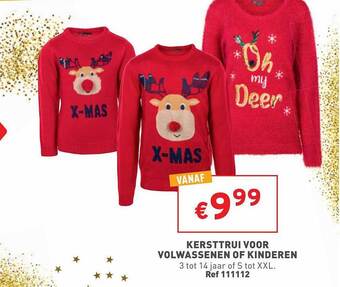 Trafic Kersttrui voor volwassenen of kinderen aanbieding