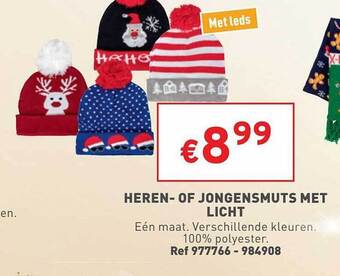 Trafic Heren of jongensmuts met licht aanbieding