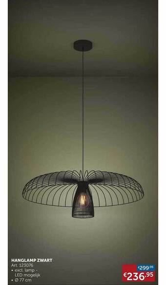 Zelfbouwmarkt Hanglamp zwart aanbieding