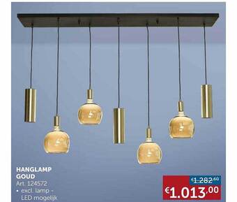 Zelfbouwmarkt Hanglamp goud aanbieding