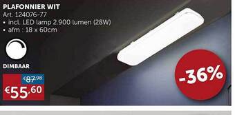 Zelfbouwmarkt Plafonnier wit aanbieding