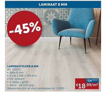 Zelfbouwmarkt Laminaatvloer 8 mm aanbieding