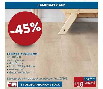Zelfbouwmarkt Laminaatvloer 8 mm aanbieding