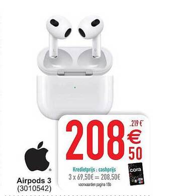 Cora Airpods 3 aanbieding