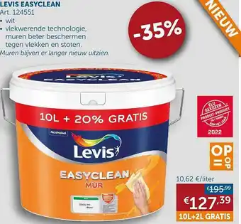 Zelfbouwmarkt Levis easyclean aanbieding