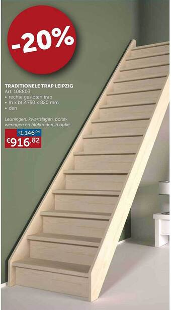 Zelfbouwmarkt Traditionele trap leipzig aanbieding