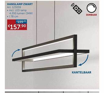 Zelfbouwmarkt Hanglamp zwart aanbieding