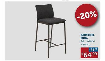 Zelfbouwmarkt Barstoel mina aanbieding