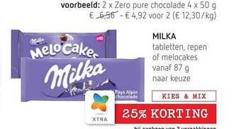 Spar Colruyt Milka aanbieding