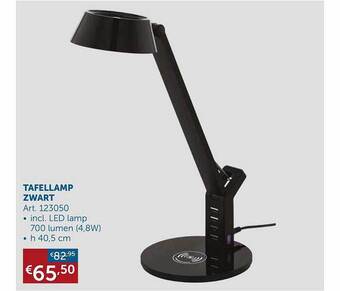 Zelfbouwmarkt Tafellamp zwart aanbieding