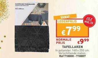 Trafic Tafellaken aanbieding