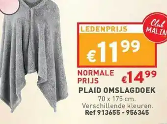 Plaid omslagdoek