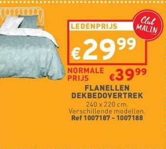 Trafic Flanellen dekbedovertrek aanbieding