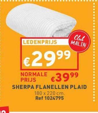Trafic Sherpa flanellen plaid aanbieding