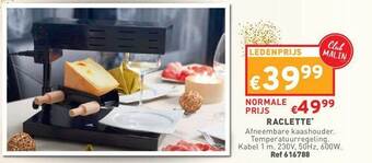 Trafic Raclette aanbieding