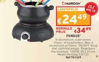 Trafic Fondue aanbieding