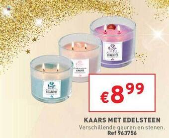 Trafic Kaars met edelsteen aanbieding