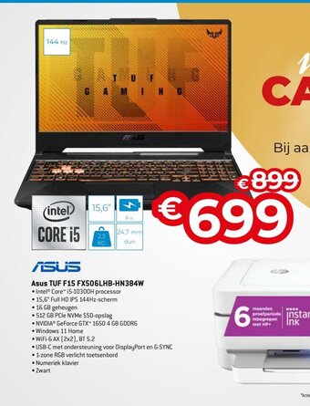 Exellent Asus TUF F15 FX506LHB-HN384W aanbieding