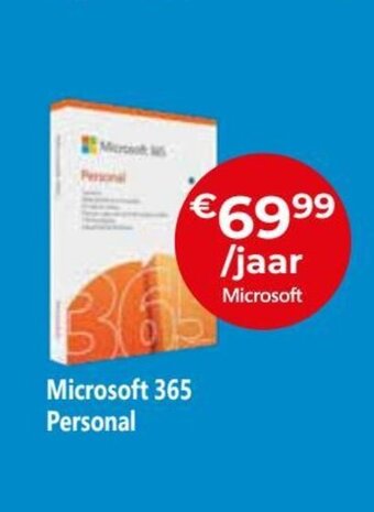 Exellent Microsoft 365 Personal aanbieding