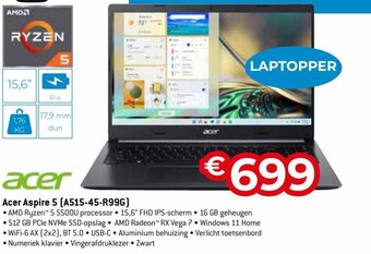 Exellent Acer Aspire 5 (A515-45-R99G) aanbieding