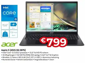 Exellent Acer 5 (A515-56-5876) aanbieding