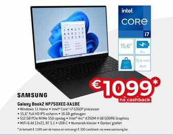 Exellent Samsung Galaxy Book2 NP750XEE-XA1BE aanbieding
