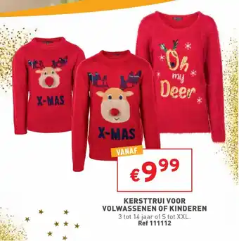 Trafic Kersttrui voor volwassenen of Kinderen aanbieding