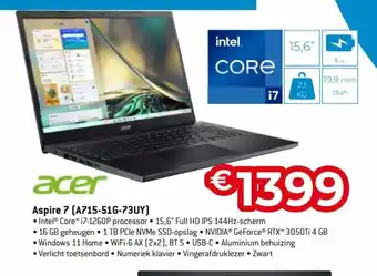 Exellent Acer 7 (A715-51G-73UY) aanbieding
