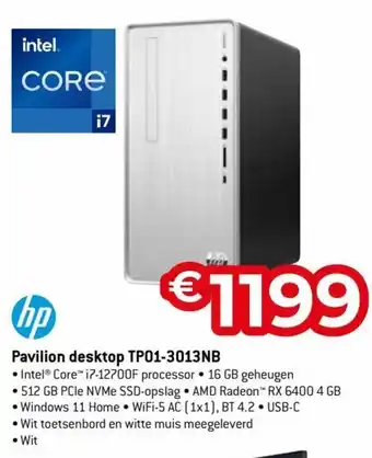 Exellent HP Pavilion desktop TP01-3013NB aanbieding