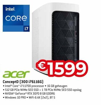 Exellent Acer ConceptD (300 i76116G) aanbieding