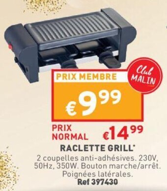Trafic Raclette Grill aanbieding