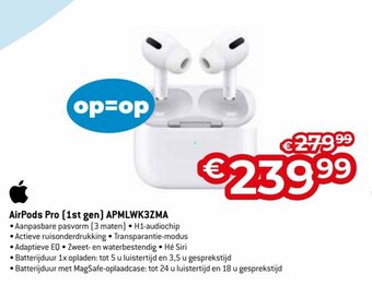 Apple AirPods Pro (1st gen) APMLWK3ZMA
