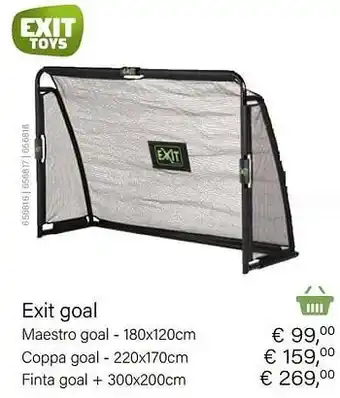 Multi bazar Exit maestro goal aanbieding