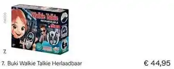 Buki walkie talkie herlaadbaar