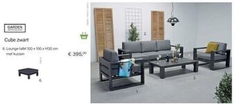 Multi bazar Cube zwart . lounge tafel aanbieding