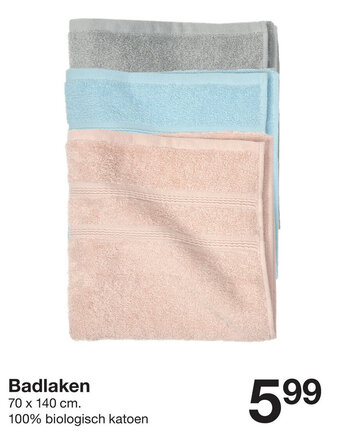 Zeeman Badlaken aanbieding