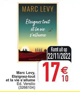 Cora Marc levy, eteigneztout et la vie s'allume aanbieding