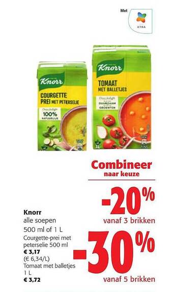 Colruyt Knorr soepen aanbieding