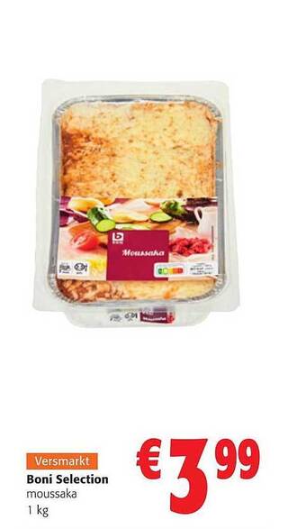 Colruyt Boni selection moussaka aanbieding