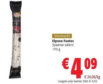 Elpozo fuetec spaanse salami