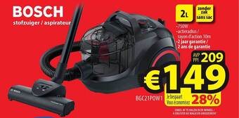ElectroStock Bosch stofzuiger aanbieding