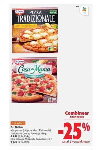 Colruyt Dr oetker pizza's aanbieding