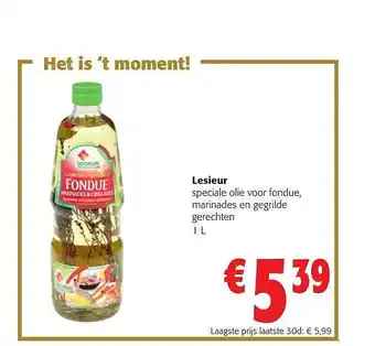 Colruyt Lesieur speciale olie voor fondue aanbieding