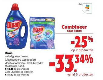 Colruyt Dixan vloeibaar wasmiddel aanbieding