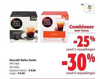 Colruyt Nescafé dolce gusto aanbieding