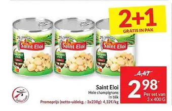 Intermarché Saint eloi hele champignons aanbieding