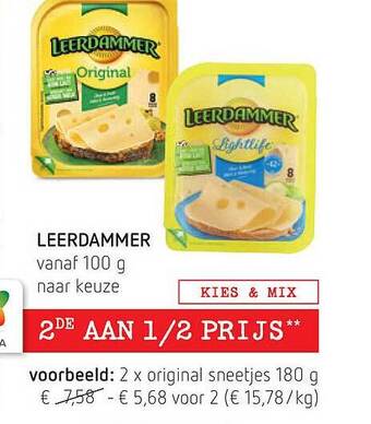 Spar Leerdammer aanbieding